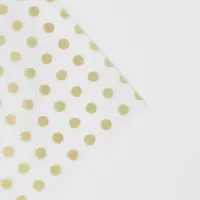 Бумага упаковочная тишью &laquo;Золото, горох&raquo;, 50 х 70 см