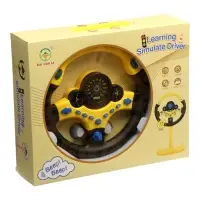Руль музыкальный "Cупер водитель" с кронштейном, свет, звук