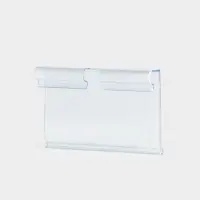 Ценникодержатель на крючок, откидной, 7&times;4 см, цвет прозрачный