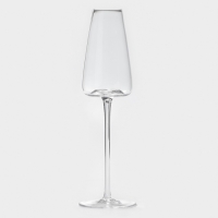 Бокалы для шампанского Magistro &laquo;Амьен&raquo;, 230 мл, набор 2 шт., стекло, прозрачные