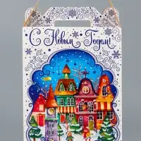 Подарочная коробка новогодняя Мечты сбываются 17 х 7 х 25,5 см