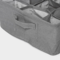 Органайзер для хранения белья LaDо́m, 9 ячеек, 28&times;28&times;11 см, цвет серый