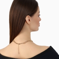 Кулон &laquo;Цепь&raquo; фламинго, цвет золото