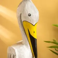Сувенир &laquo;Пеликан&raquo;, 17&times;20&times;50 см, дерево, белый