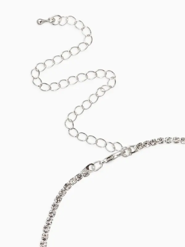 Набор 2 пред-а: серьги, колье "Вечерний шик" лепестки, цвет бело-тёмно-синий в серебре