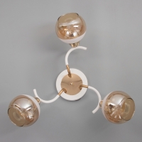 Люстра "Анден" 3хЕ27 40Вт бело-золотой 51х51х22 см