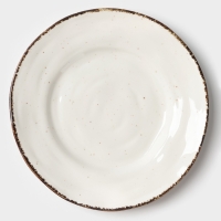 Тарелка  Magistro "Alpine Frost" 23см 23,7х23,1х3,5 цвет белый