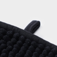 Коврик для дома LaDо́m, букли, плотность 1000 г, 50&times;80 см, цвет графитовый