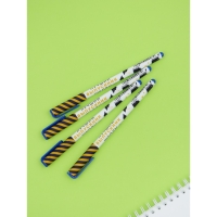 Набор пластиковых ручек "Лучший выпускник школы", синяя паста 0.7 мм, 4 шт