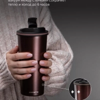 Термокружка термос для чая и кофе 500мл Megapolis-500TM