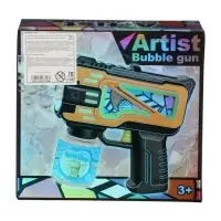 Генератор мыльных пузырей "Пистолет", цвет зелёный, работает от батареек