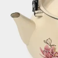 Чайник сферич. с мет.р. 3л (слоновая)Магнолия