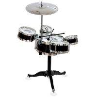 Барабанная установка &laquo;Хард-рок&raquo;, 5 барабанов, 1 тарелка, цвет чёрный