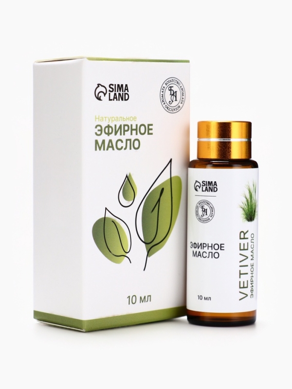 Эфирное масло "Ветивер", 10 мл, с пипеткой