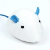 Игрушка для кошек "Мышь с кошачьей мятой", 5 см, белая