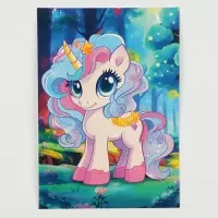 Аппликация стразами для детей &laquo;Единорожка&raquo;, набор для творчества, А5