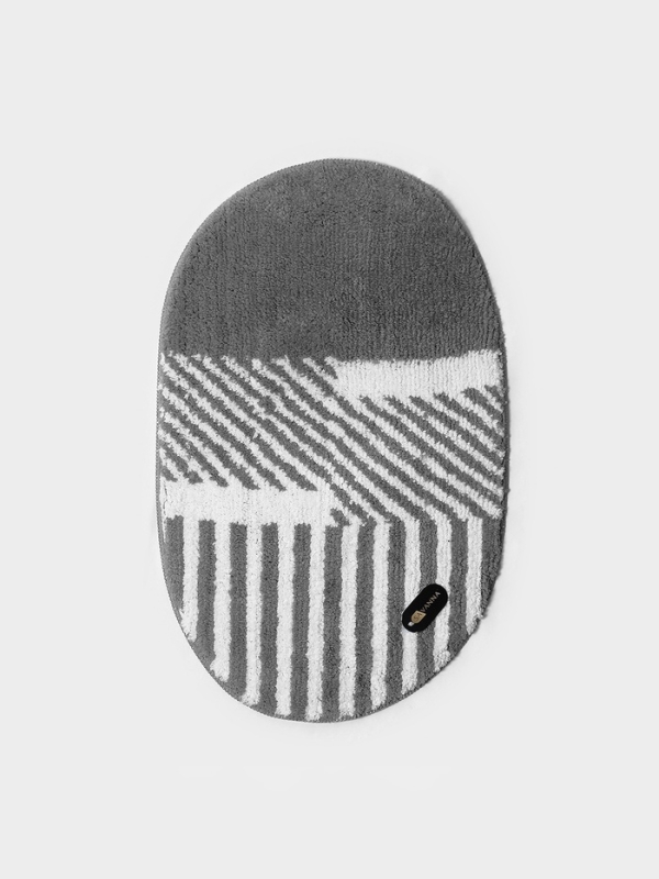 Коврик для ванной "Монпелье" SAVANNA 50х80 см, бело-серый