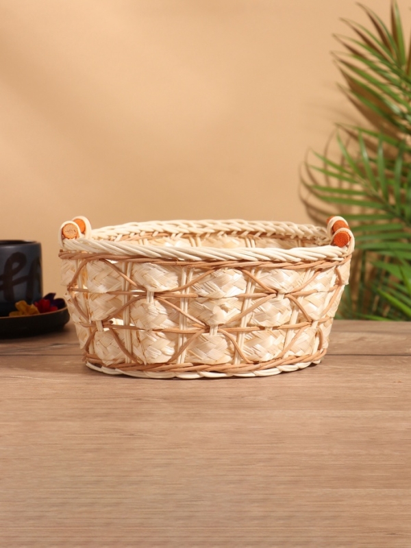 Корзина плетеная 23x22x10 см, ротанг