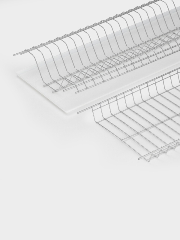 Сушилка для посуды с поддоном для шкафа 60 см, 56.5&times;25.6 см, хром