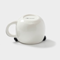 Кружка Доляна &laquo;Панда&raquo;, 490 мл, доломит, белая