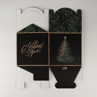 Коробка кондитерская с окном, сундук, &laquo;Новогодняя посылка&raquo; 20 х 20 х 20 см