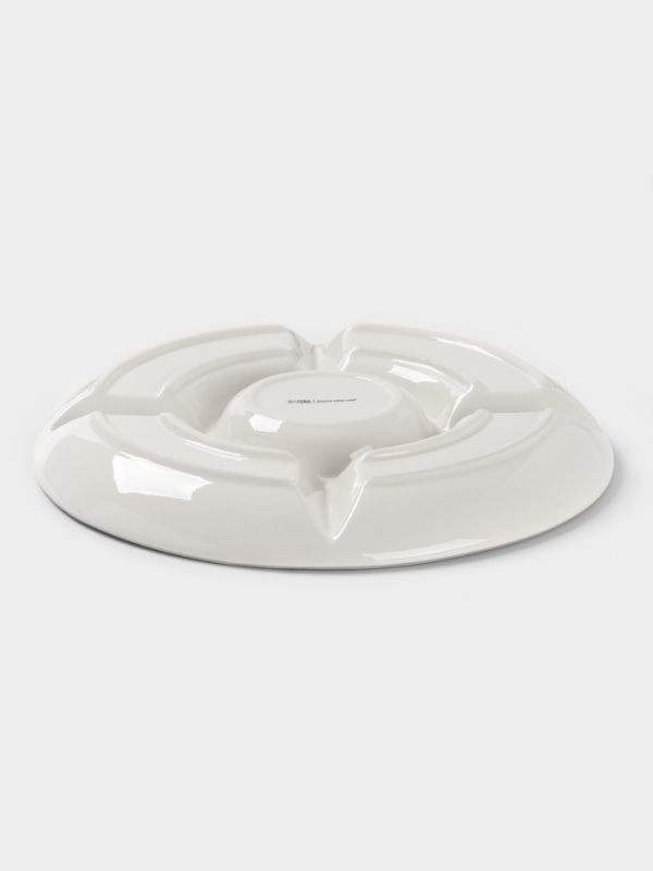 Менажница Доляна "Гуси" цвет белый  5 ячеек 25,5х3 см