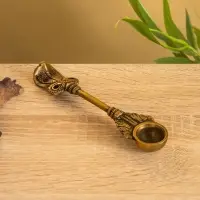 Подставка под благовония "Ложка мира" латунь 15,5 см