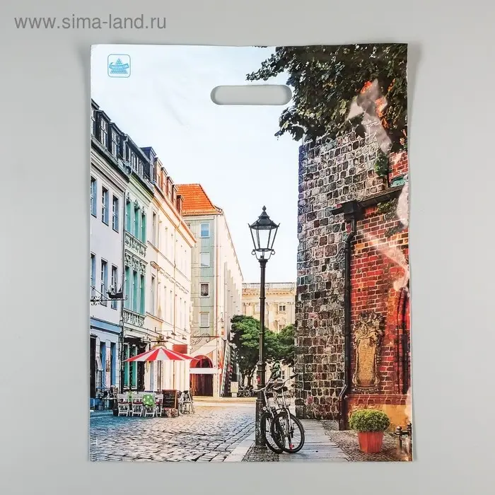 Пакет &laquo;Улица&raquo;, полиэтиленовый с вырубной ручкой, 60 мкм, 31&times;40 см