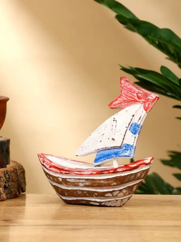 Сувенир "Кораблик" дерево 14х5х14 см