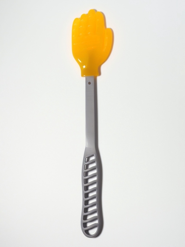 Массажёр пласт/силикон универс 32,5*6*1,5см сер/оранж ОТ