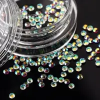 Стразы для декора, 2 мм, голографические