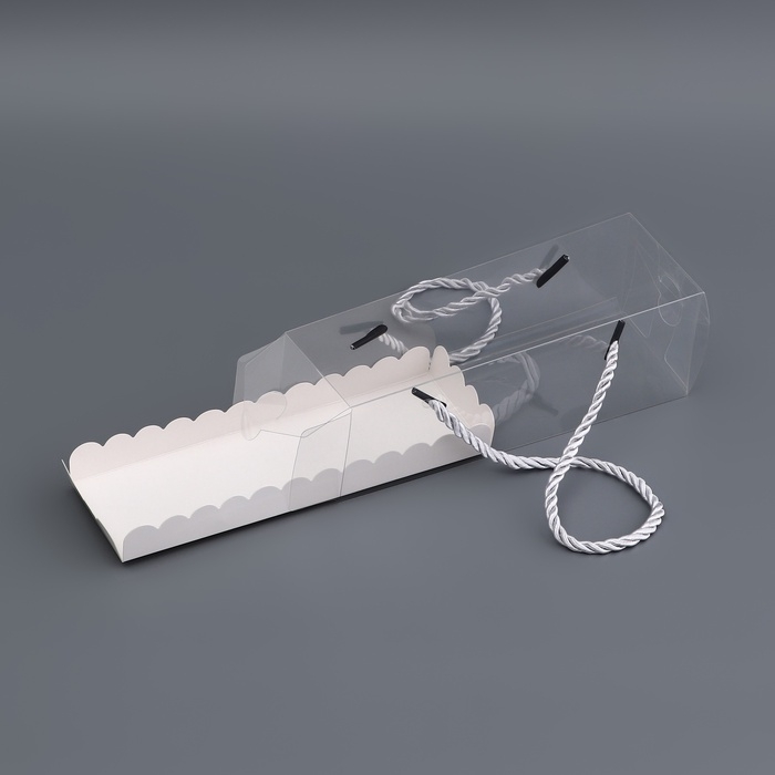 Коробка под рулет, белая 18,5 х 6,5 х 6,5 см. Кондитерская упаковка