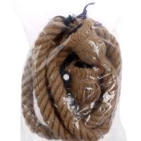 Патрон подвесной, Е27, двойной, 1м, 220В, материал джут