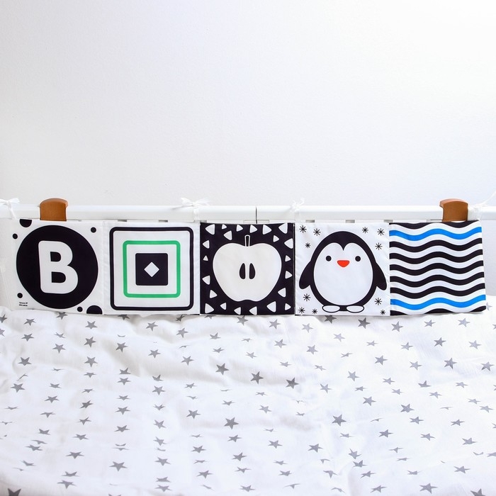 Мягкая книжка-бортик на кроватку по методике Г. Домана &laquo;Малыши&raquo;, с шуршалкой