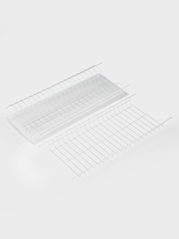 Сушилка для посуды с поддоном для шкафа 60 см, 56.5&times;25.6 см, белая