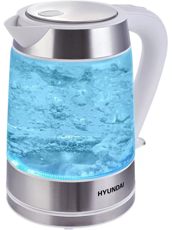 Чайник HYK-G3606 1,7л 2200Вт белый (стекло)