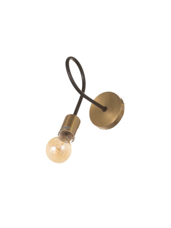 Бра "Узел" 1х40Вт Е27 черный/латунь