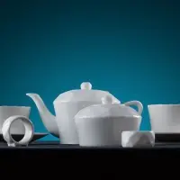 Чайник Diamante Bianco в подарочной коробке, белый