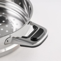 Мантоварка &laquo;Алтын&raquo;, 13,7 л, d=24 см, 3 секции, капсульное дно, стеклянная крышка, индукция