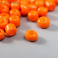 Бисер круглый 6/0 "Оранжевый" 20 гр