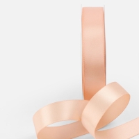 Лента атласная двухсторонняя №0714 20мм*25&plusmn;1м персиковый пух TR