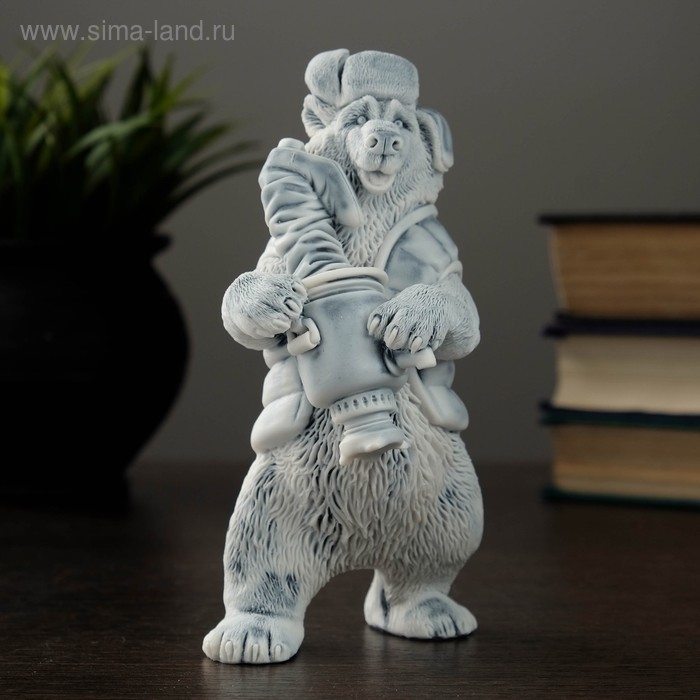 Сувенир "Медведь с самоваром" 14,5см