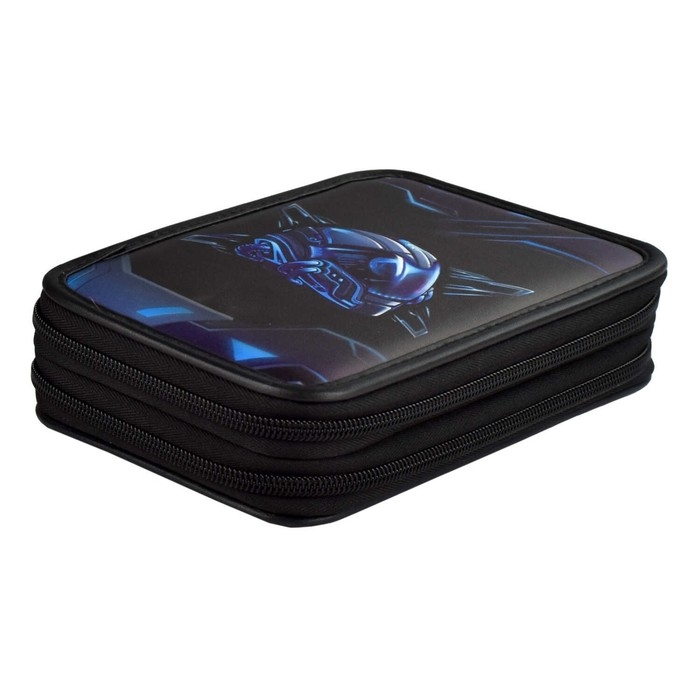 Пенал 2 секции, 123 х 198 мм, искусственная кожа, Феникс "Астронавт"