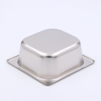 Гастроёмкость 1/6 из нержавеющей стали, 65 мм, 17,6&times;16,2&times;6,5 см, толщина 0,8 мм