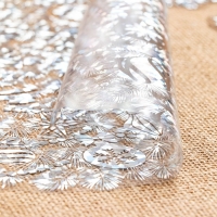 Набор наклеек оформительский "Искрящаяся зима" голографическая фольга, 33,8х24,4см