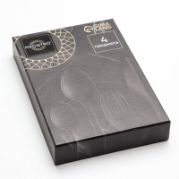 Столовые приборы из нержавеющей стали Magistro &laquo;Оску базис&raquo;, 4 предмета, цвет бронзовый