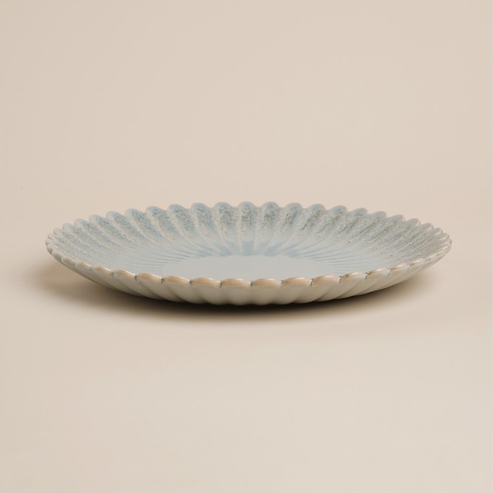 Блюдо для подачи SL Home &laquo;Эхо Крита&raquo;, d=25,5 см, цвет голубой