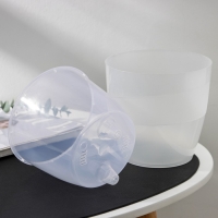 Кашпо для цветов со вставкой &laquo;Грация&raquo;, 2 л, цвет прозрачный