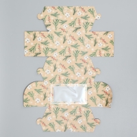 Коробка складная с двусторонним нанесением &laquo;С Новым годом!&raquo;, хлопок, 16 х 10 х 10 см, Новый год