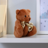 Мягкая игрушка &laquo;Мишка с бантом&raquo;, с сердечками, цвета МИКС